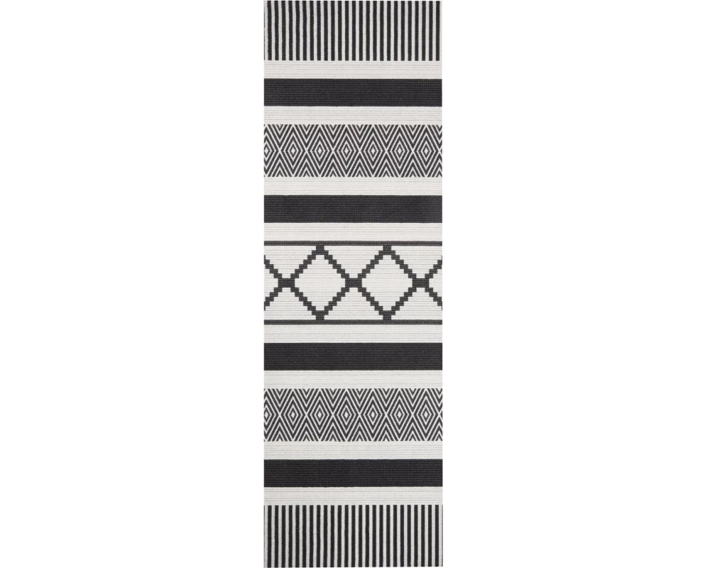 Hanse Home Teppich Urban 45 cm x 140 cm, Crème/Schwarz