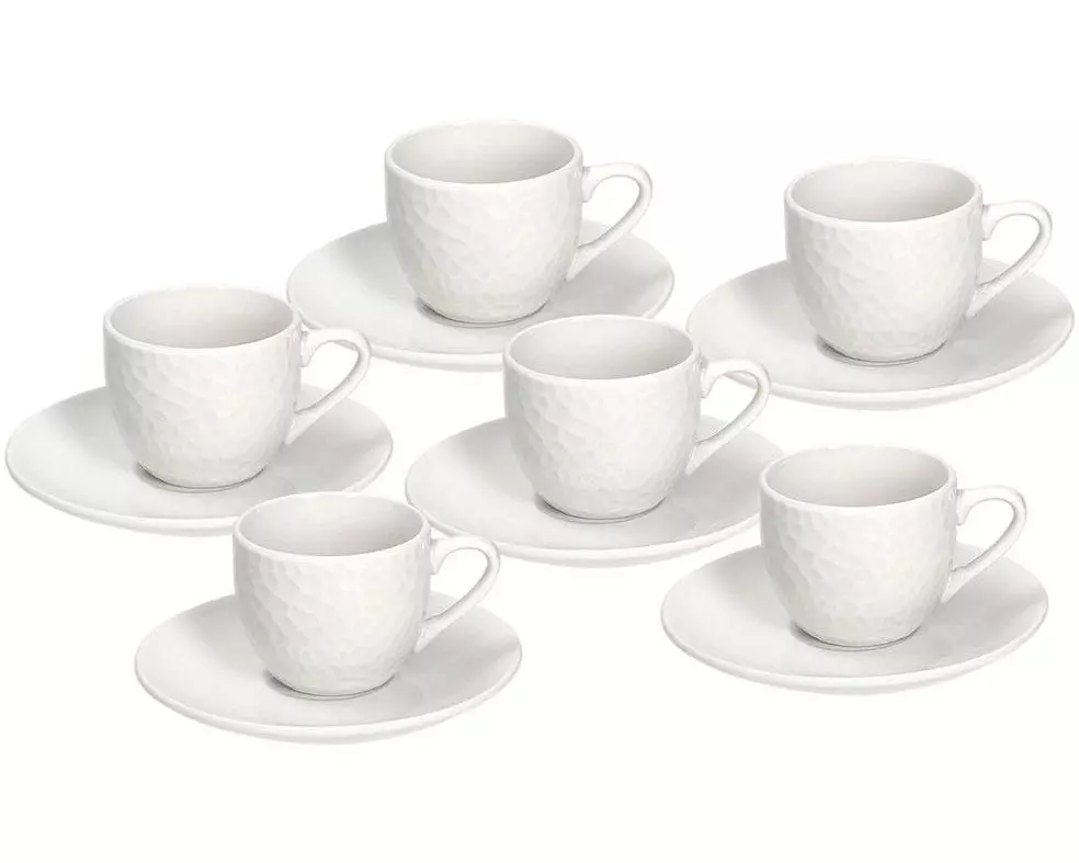 Tognana Espressotasse Golf 90 ml, 6 Stück, Weiss