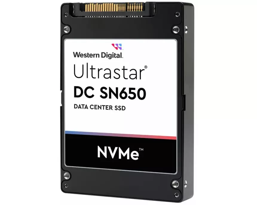 WESTERN DIGITAL Ultrastar, DC, SN650, SSD, U.3, 15MM, 7680GB, 2.5inch, PCIe, TLC, RI-1DW/D, BICS5, ISE