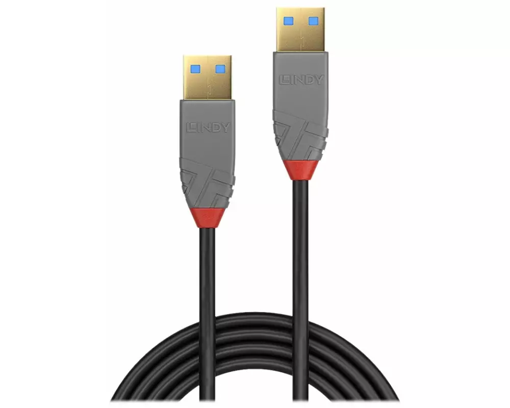 LINDY Anthra Line USB Cable, USB 3.0, USB/A-USB/A M-M, 5m