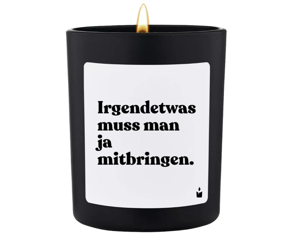 ChattyCandles Duftkerze Irgendetwas muss man ja mitbringen 6.7 x 8 cm