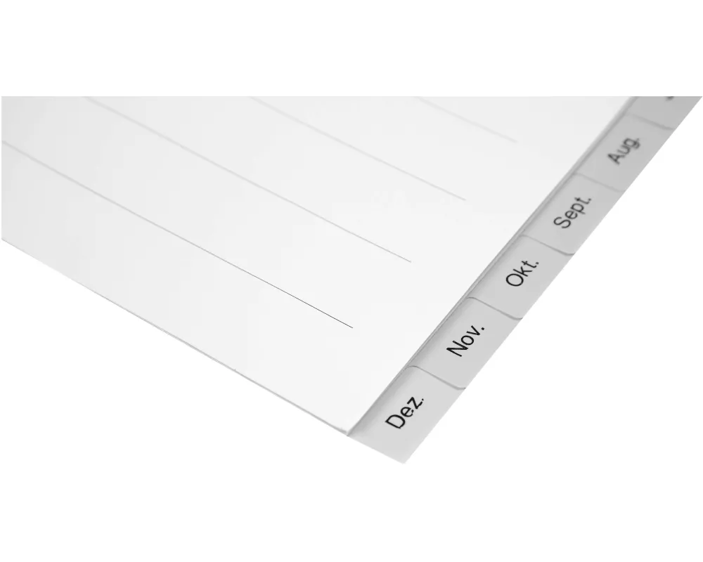 Biella Register A4 Januar-Dezember