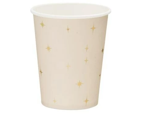 Partydeco Einwegbecher Sterne, 220 ml, 6 Stück