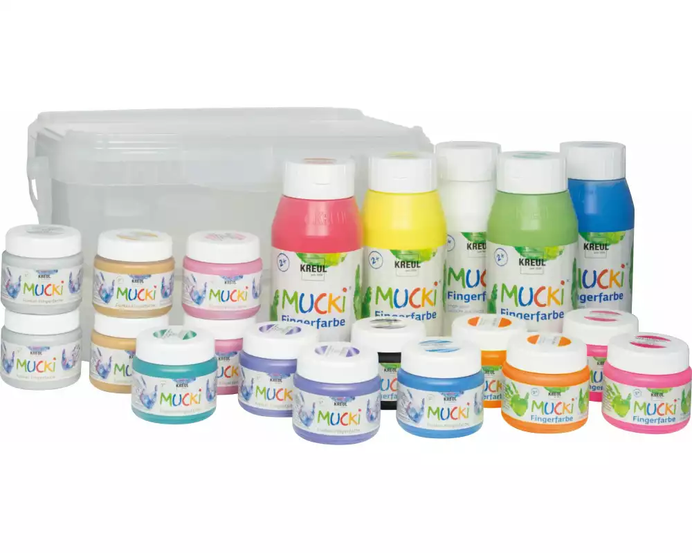 Kreul Fingerfarbe Big Box 18-teilig