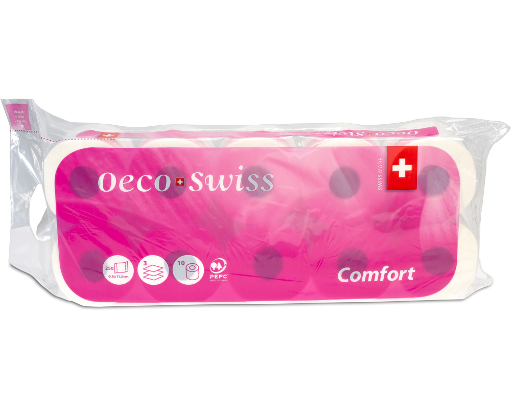 OECO SWISS Toilettenpapier Comfort 158 3445 10 Rollen
