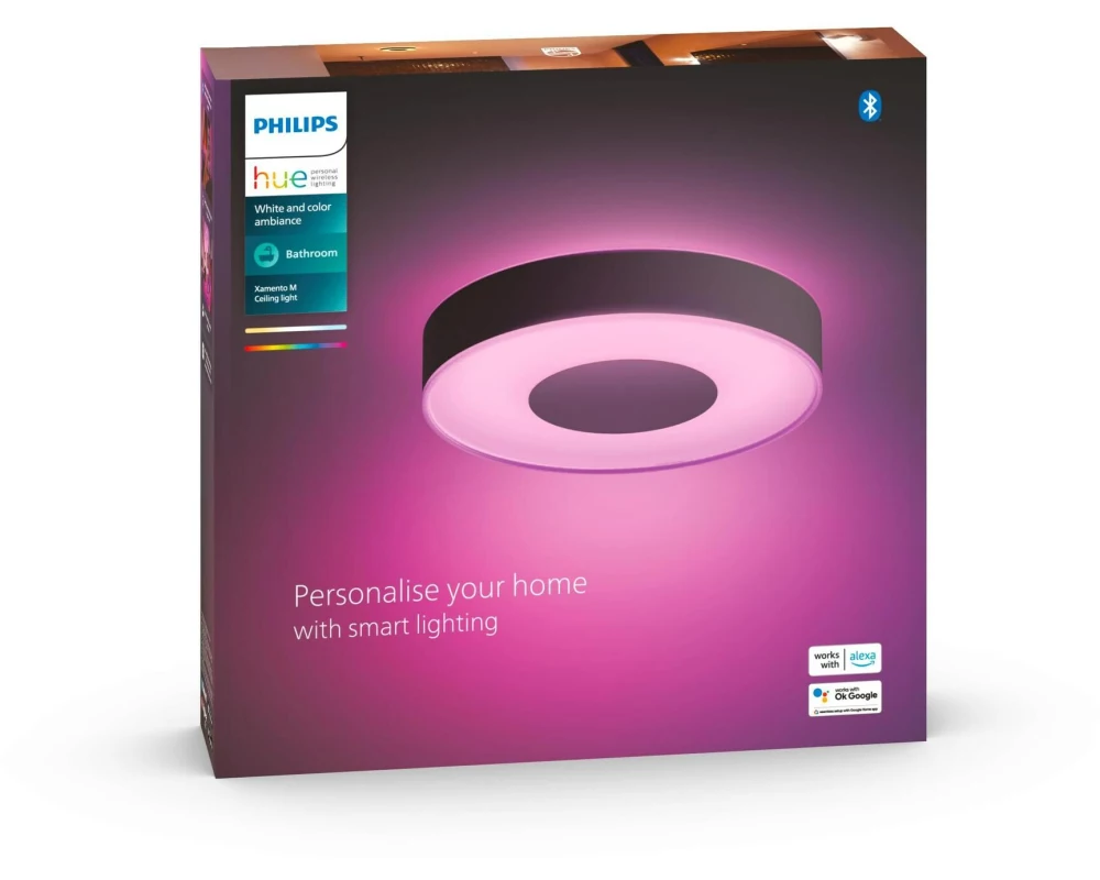Philips Hue White & Color Ambiance, Xamento M, Schwarz, BT