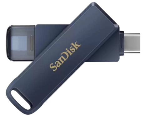 iXpand Phone Drive 128GB USB-C Metal Sky