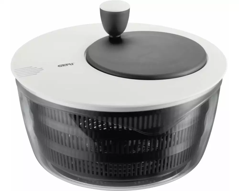 GEFU Salatschleuder Rotare 25 cm, Schwarz/Weiss