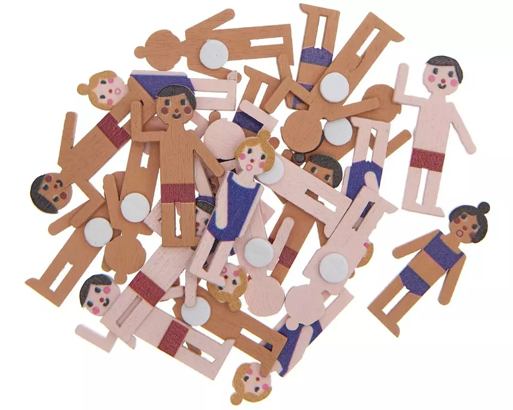 Rico Design Motivsticker Badegäste 24 Stück Mehrfarbig