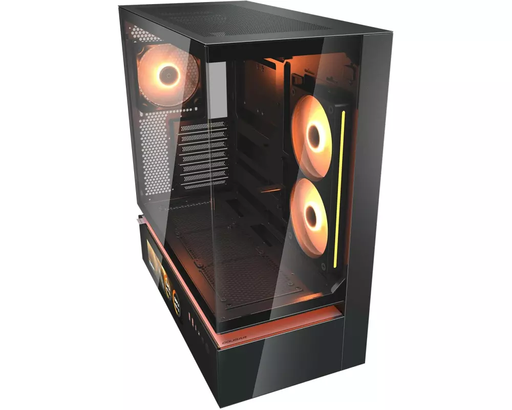 Cougar CFV235 Vision Midi-Tower LCD-Display ARGB Glas Schwarz