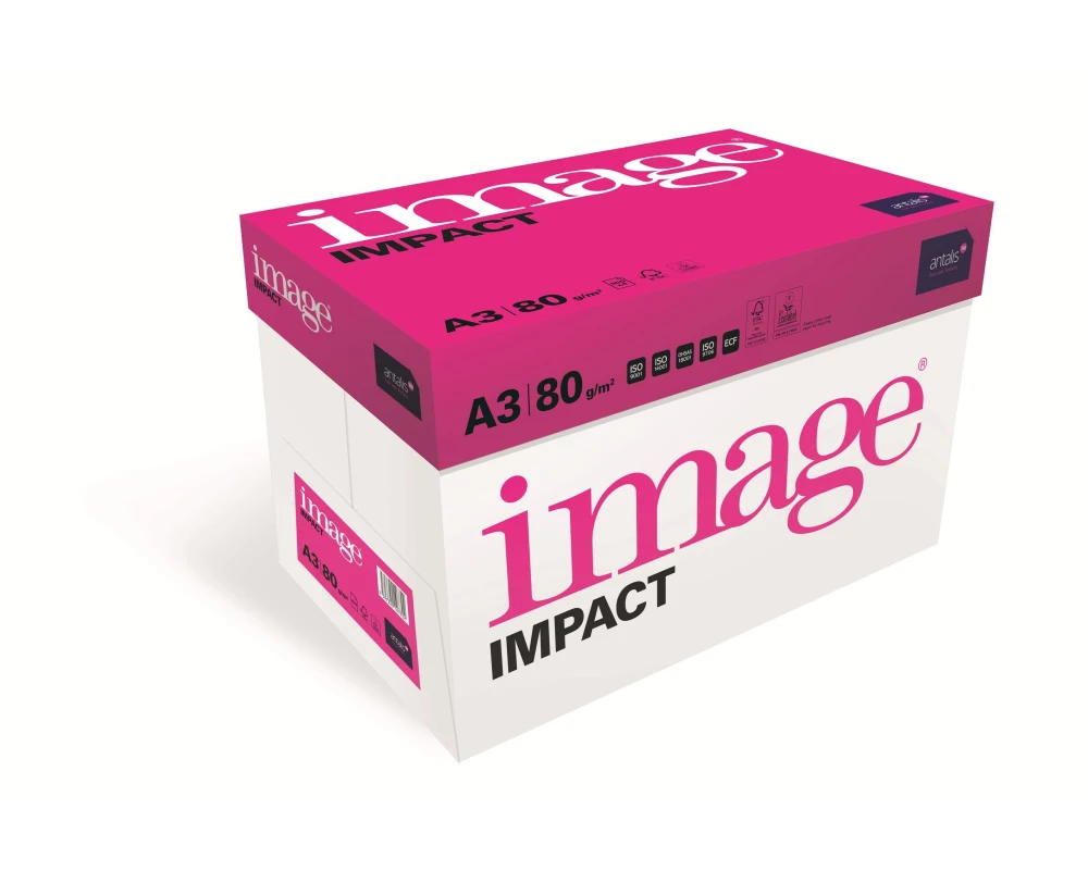 Antalis Kopierpapier Image Impact A3 Hochweiss 80 g/m², 2500 Blatt
