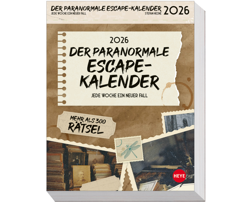 HEYE Abreisskalender 2026 23590+26 Escape-Kalender 12.5x16cm