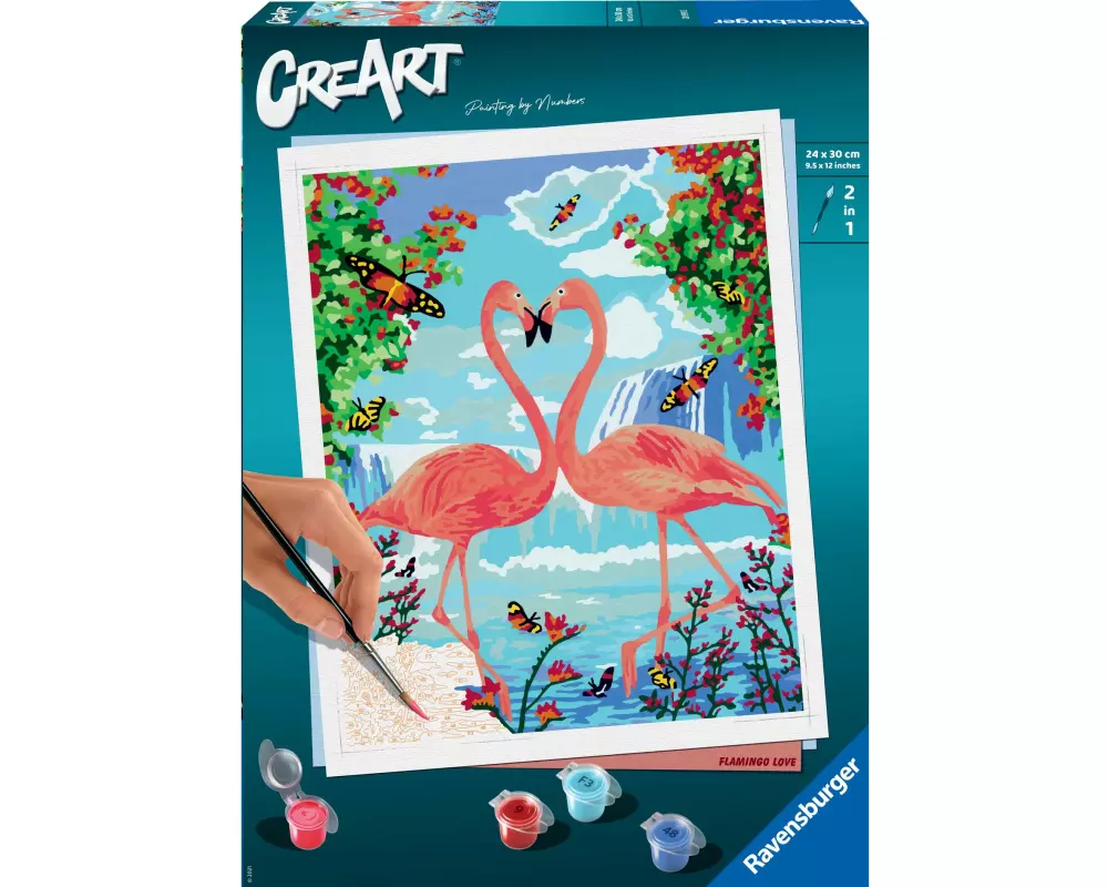 Ravensburger Malen nach Zahlen CreArt: Flamingo Love