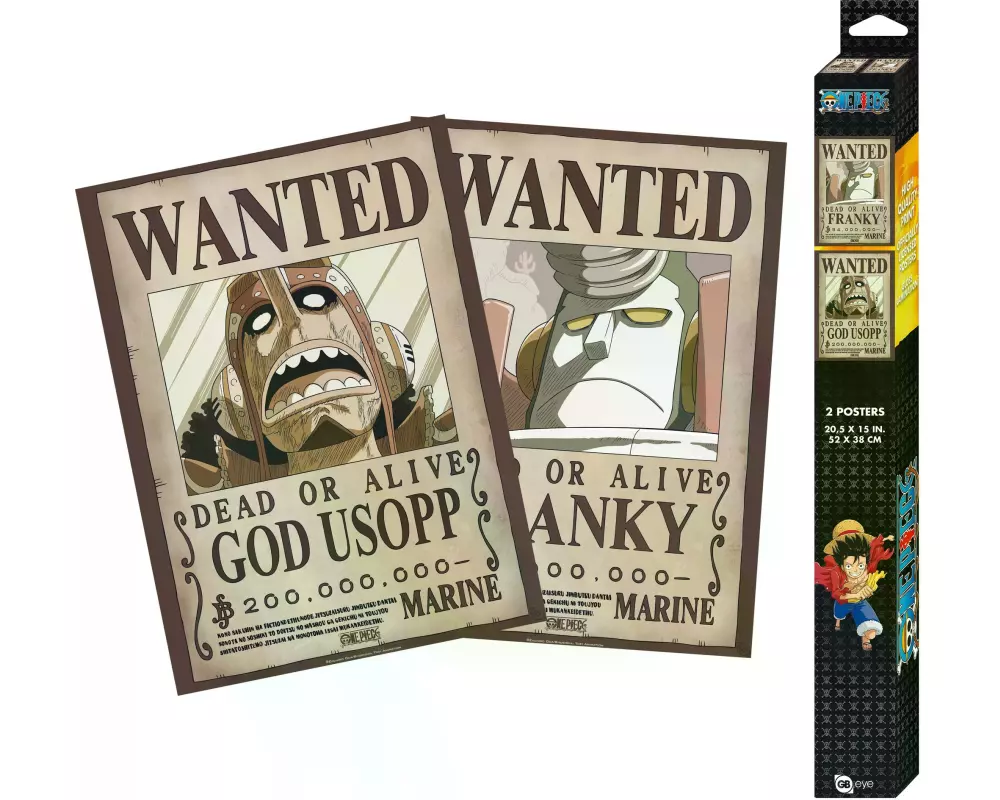 GB eye One Piece – Posters Chibi – Usopp & Franky 52 x 38 cm