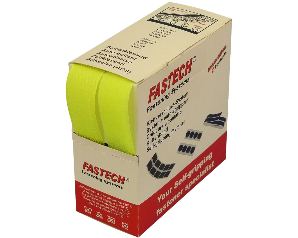 FASTECH Klettband-Box Neongelb