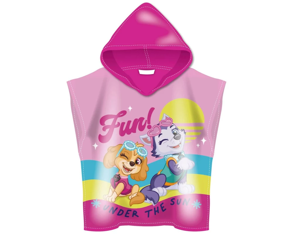 Arditex Baby-Poncho Paw Patrol Girls 55 x 100 cm