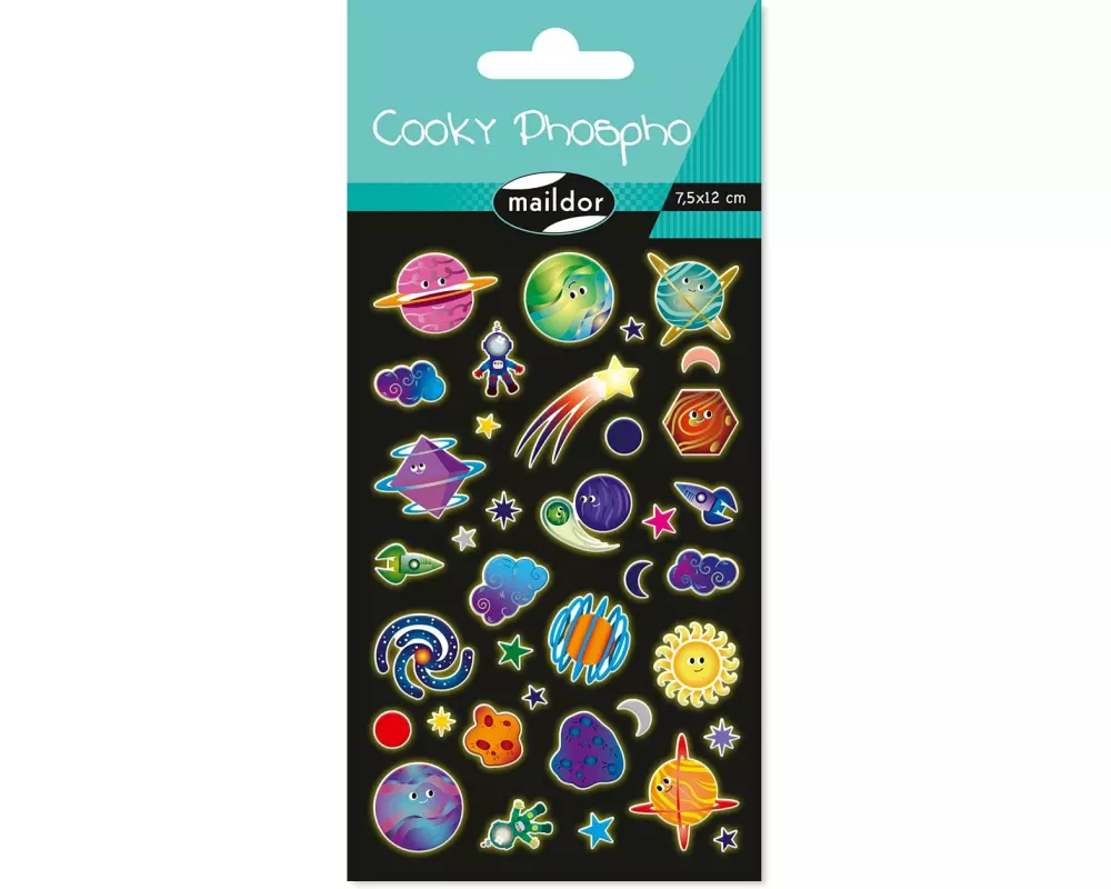 Clairefontaine Motivsticker Phospho Planet