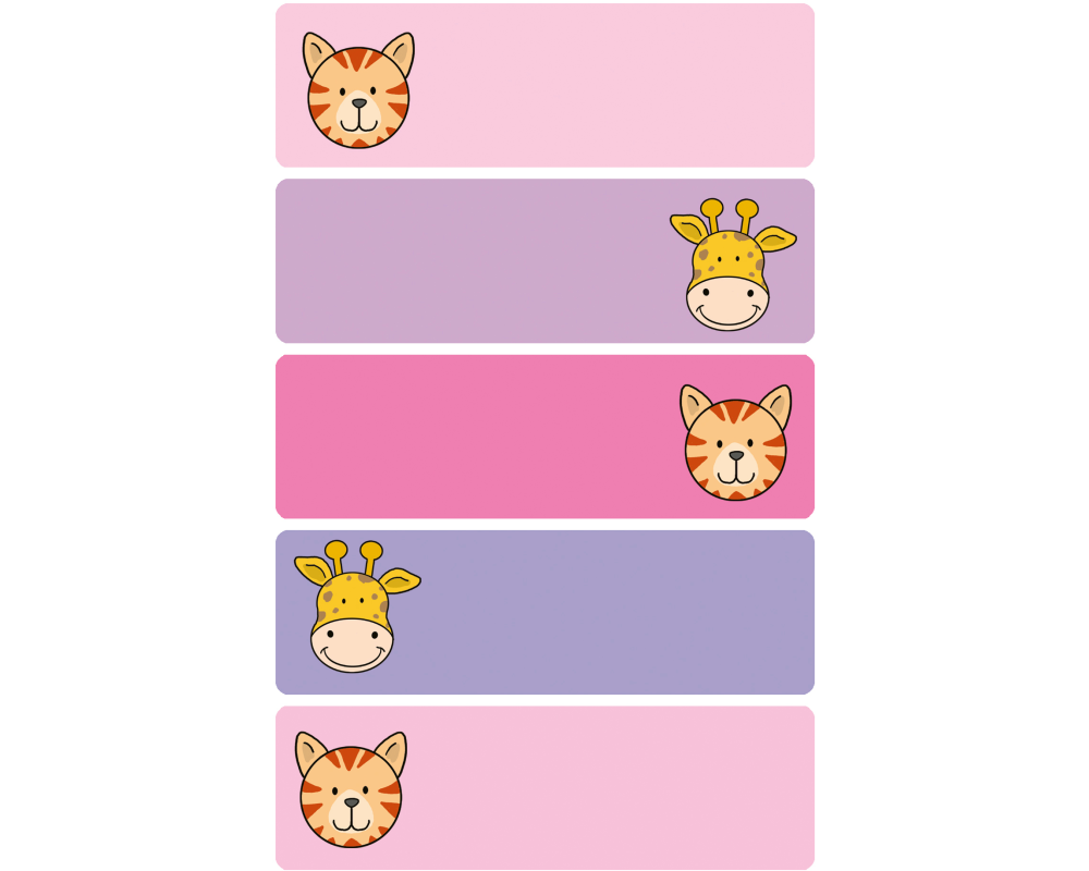 Z-DESIGN Sticker Tiere 8.4x16cm 59667Z farbig 2 Bogen