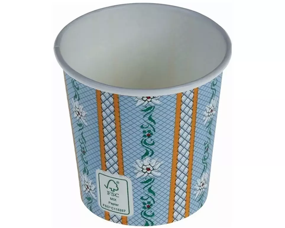 Naturesse Einwegbecher Kraft 100 ml 50 Stück, Hellblau