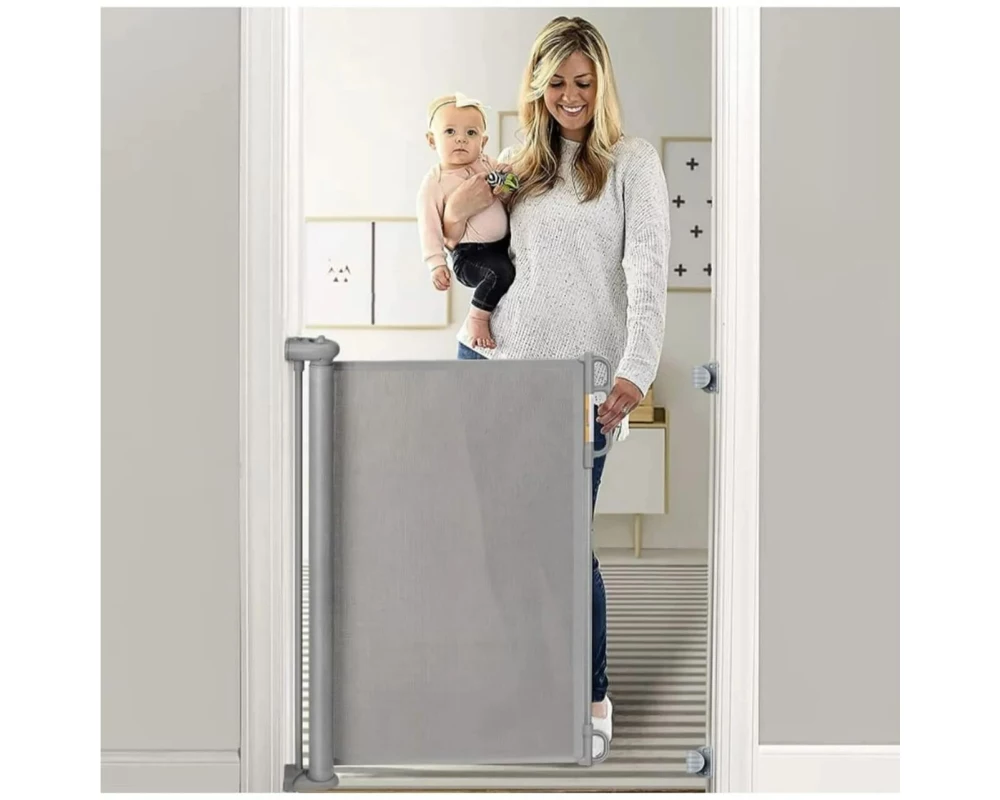 momcozy Babygitter 140 cm GRA - 140 cm