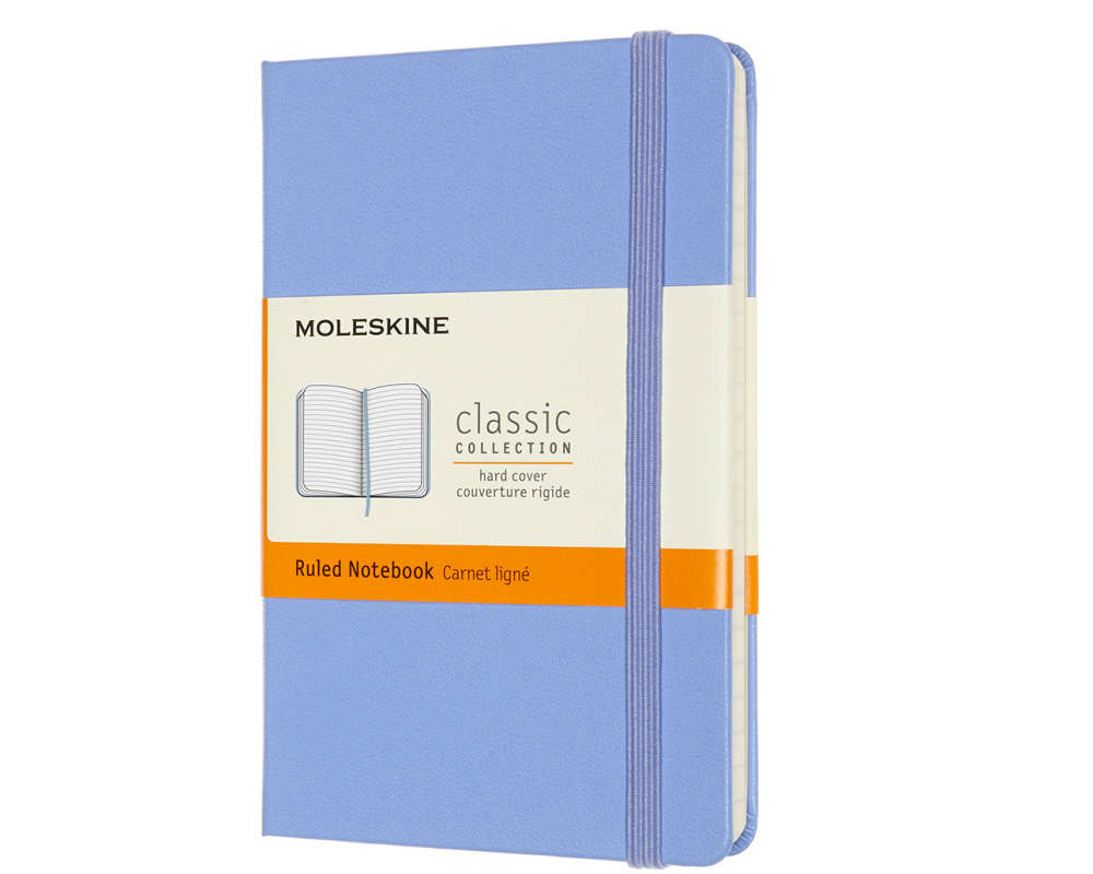 MOLESKINE Notizbuch HC Pocket/A6 850796 liniert,hortensienblau,192 S.
