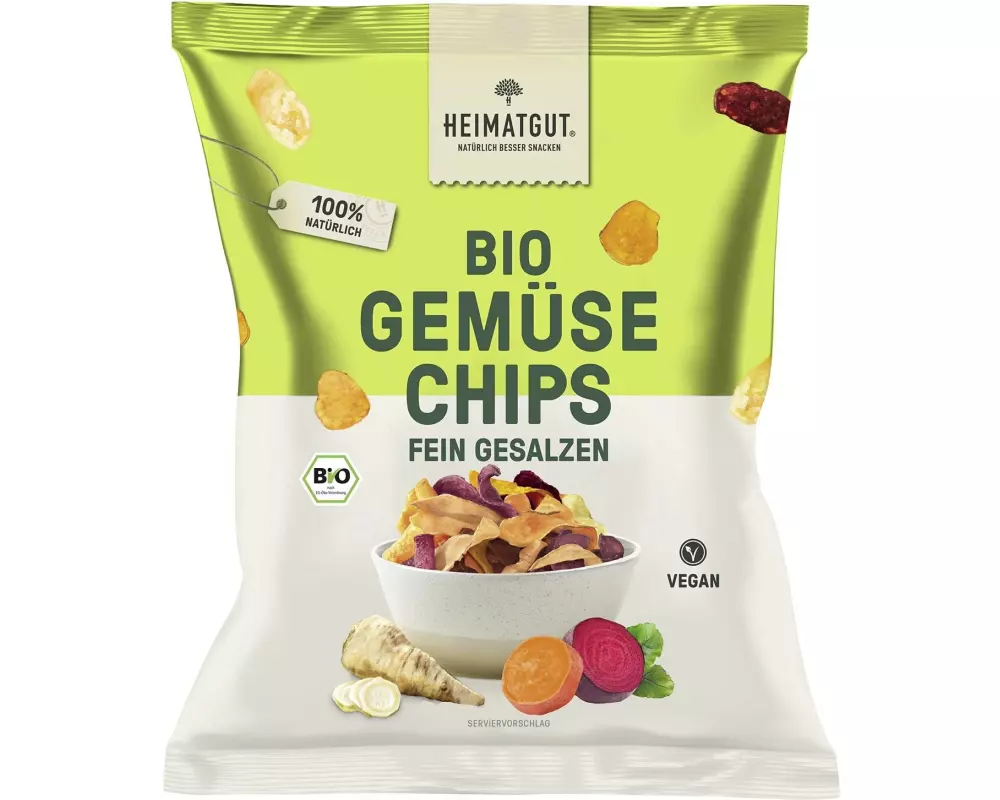 Heimatgut Bio Gemüse Chips fein gesalzen 100 g