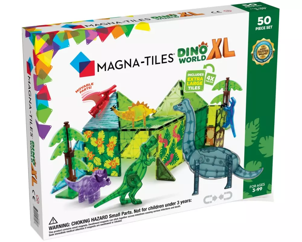Magna-Tiles Dino World XL Set 50-teilig