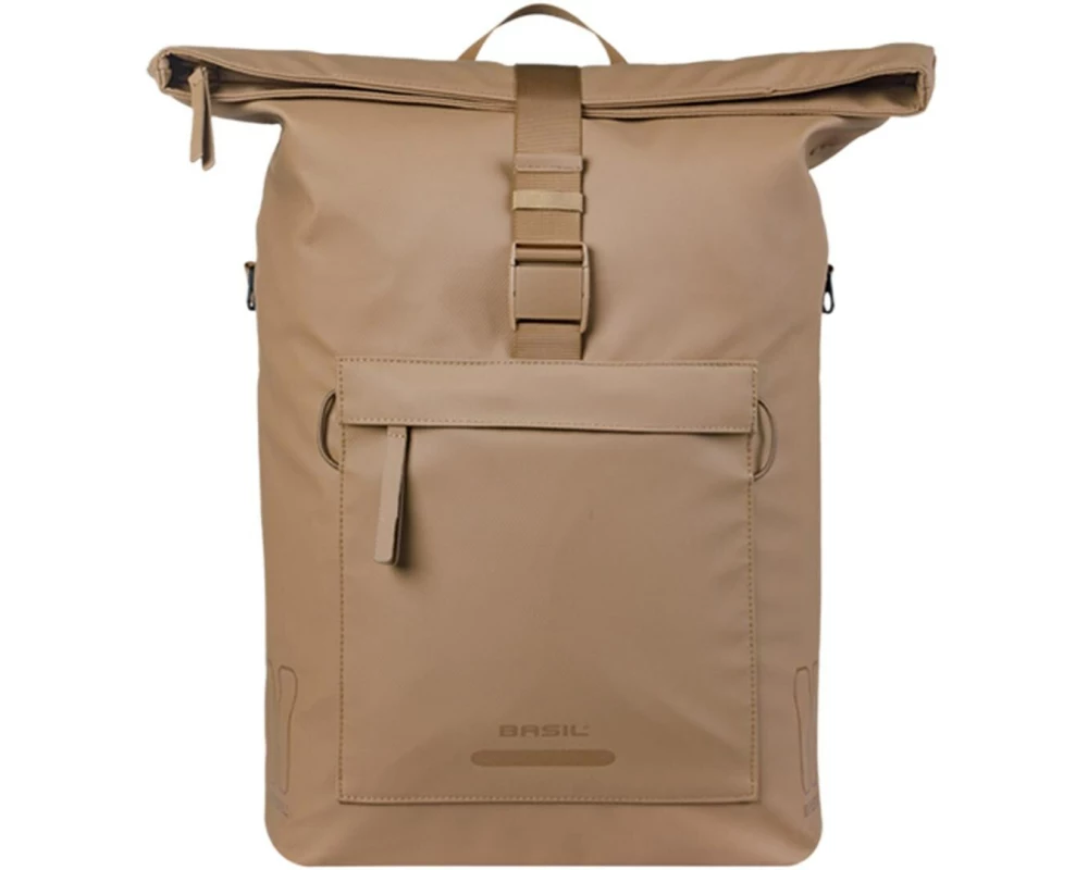 BASIL Gepäckträgertasche Brooklyn MIK Hooks, 17 l, sandfarben