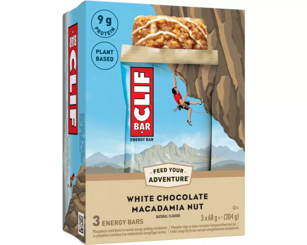 CLIF Riegel Bar White Chocolate Macadamia Nut 3 x 68 g