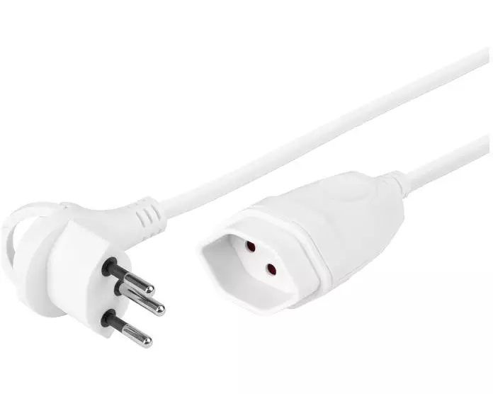 STEFFEN Verlängerungskabel T12/T13, 3 m Weiss