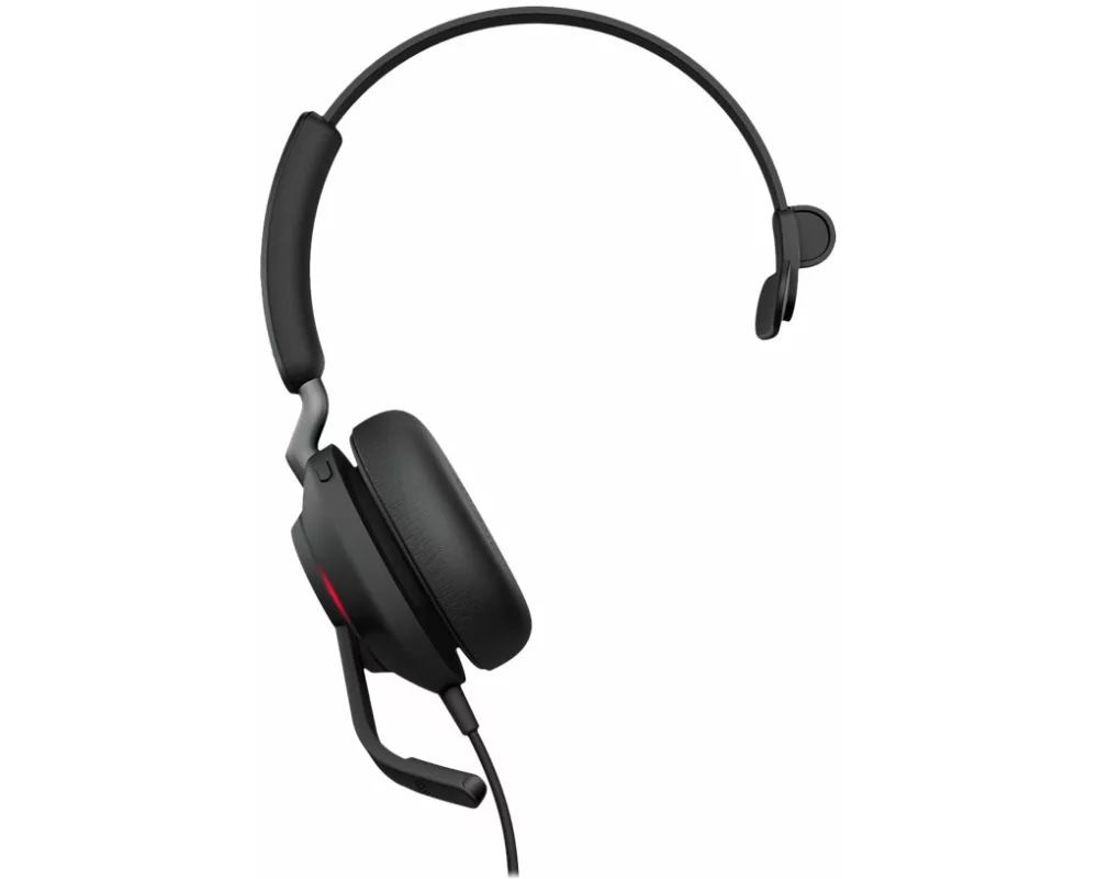 Jabra Evolve2 40 SE UC Mono Headset on-ear wired USB-C noise isolating Optimised for UC
