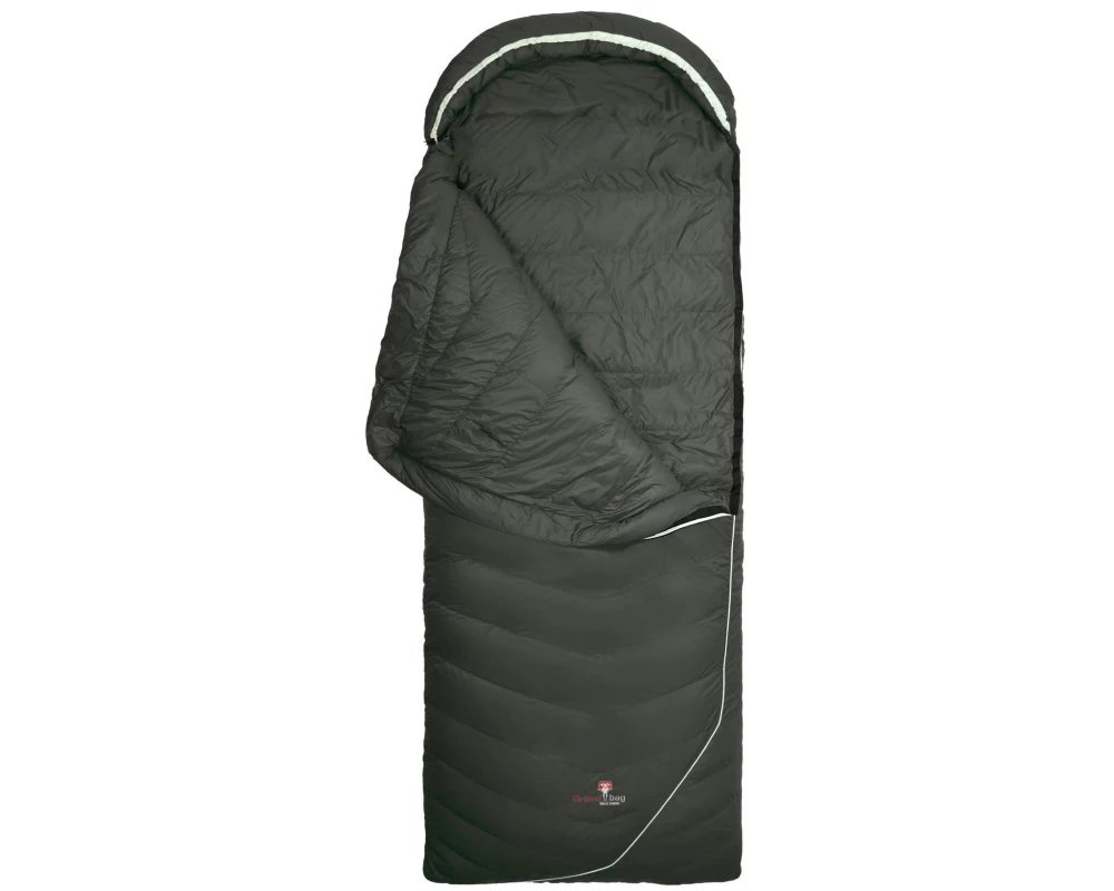 Grüezi Bag Schlafsack DownWool Summer Comfort 2.0 2 °C R 190cm, Schwarz