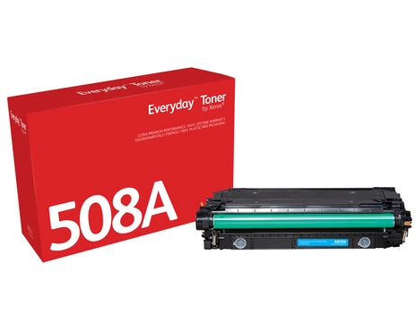 Everyday Cyan Toner by compatible with HP 508A (CF361A), Standard capacity. Colour toner page yield: 5000 pages, Black toner page yield: 5000 pages, Printing colours: Cyan, Quantity per pack: 1 pc(s)