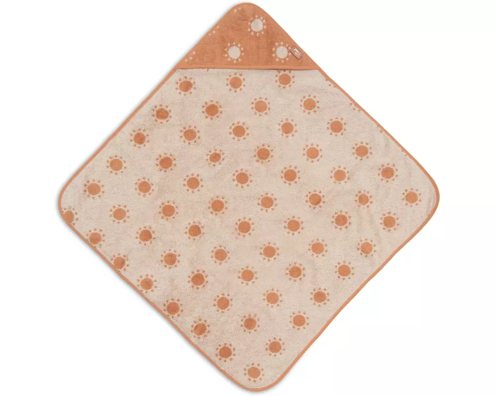 Jollein Baby-Kapuzentuch Frottee 75 x 75 cm Jacquard – Sun