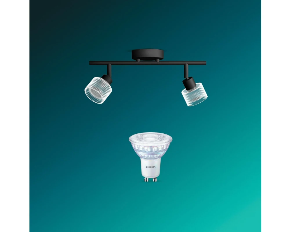 Philips Philips Horen Aufbauspot 2 x 5W ohne Leuchtmittel Schwarz