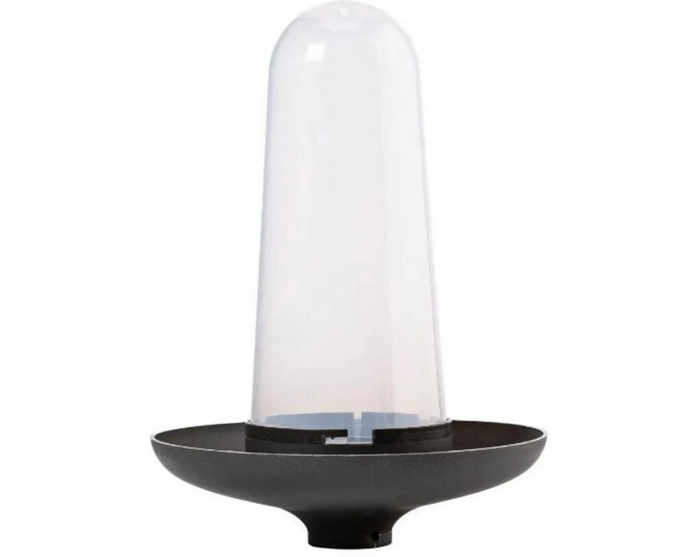 Plastia Robin 3-in-1 Vogelfutterhaus, Vogeltränke Anthrazit