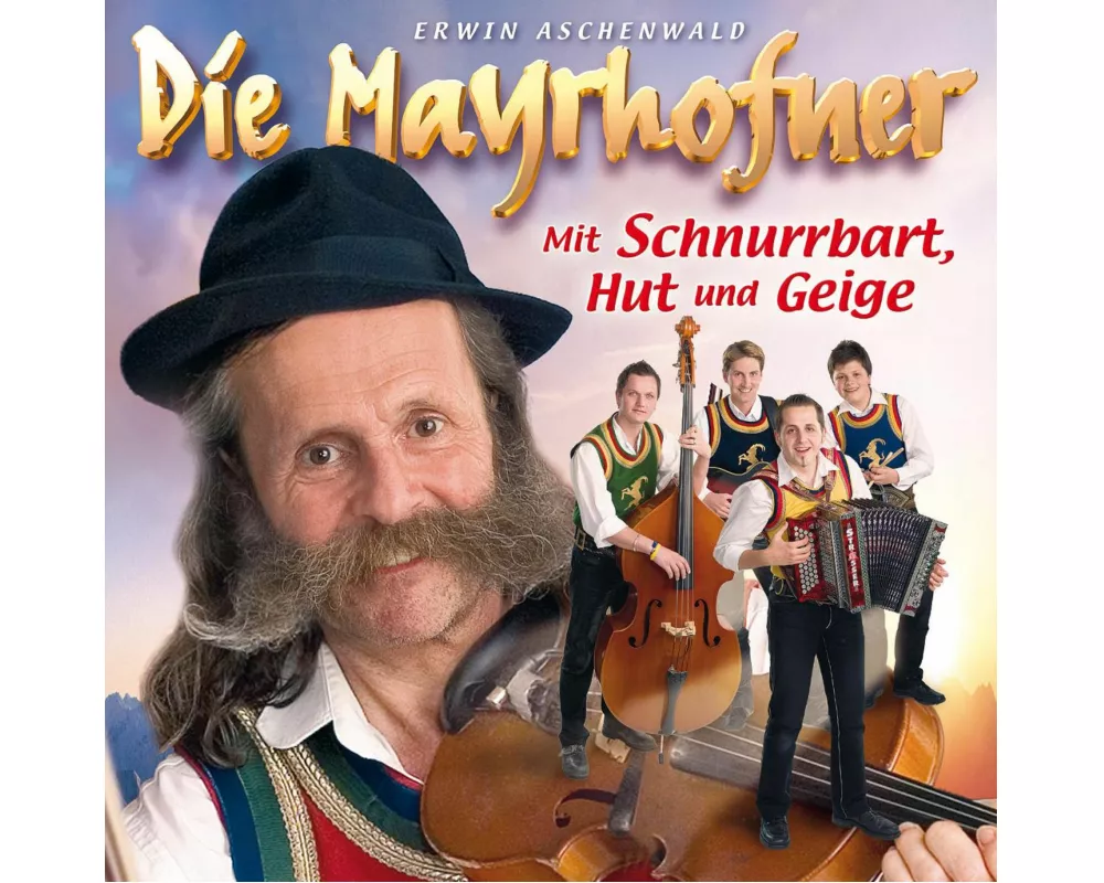 Mit Schnurrbart,Hut und Geige