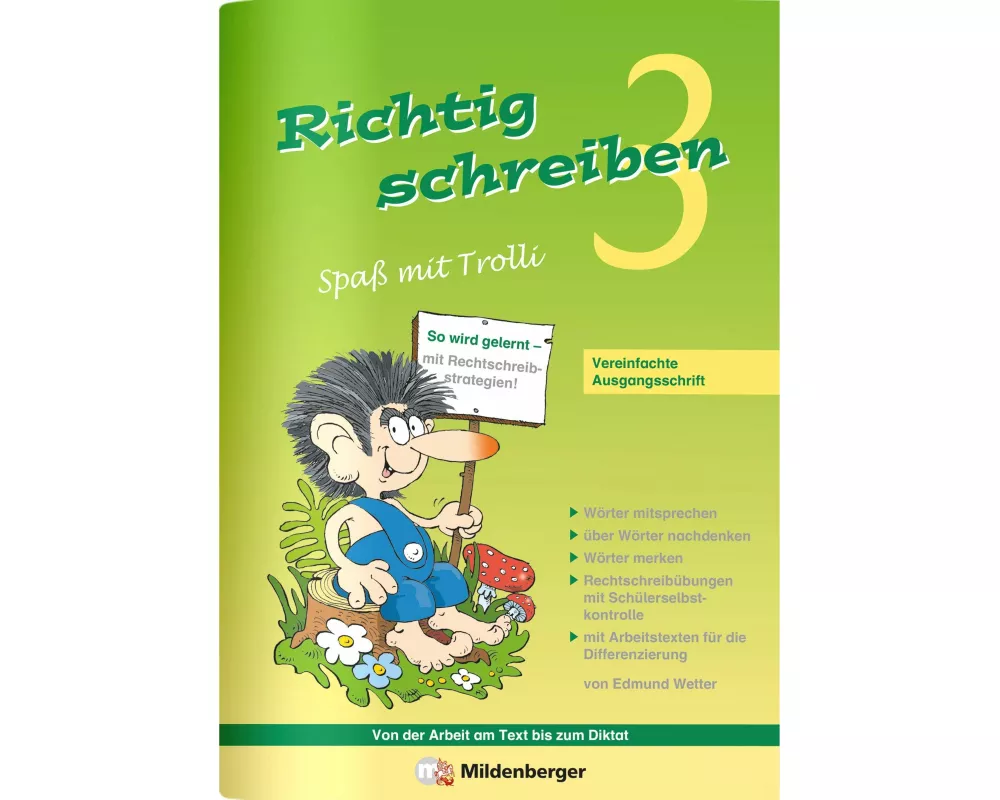 Richtig schreiben - Spaß mit Trolli, 3. Schuljahr