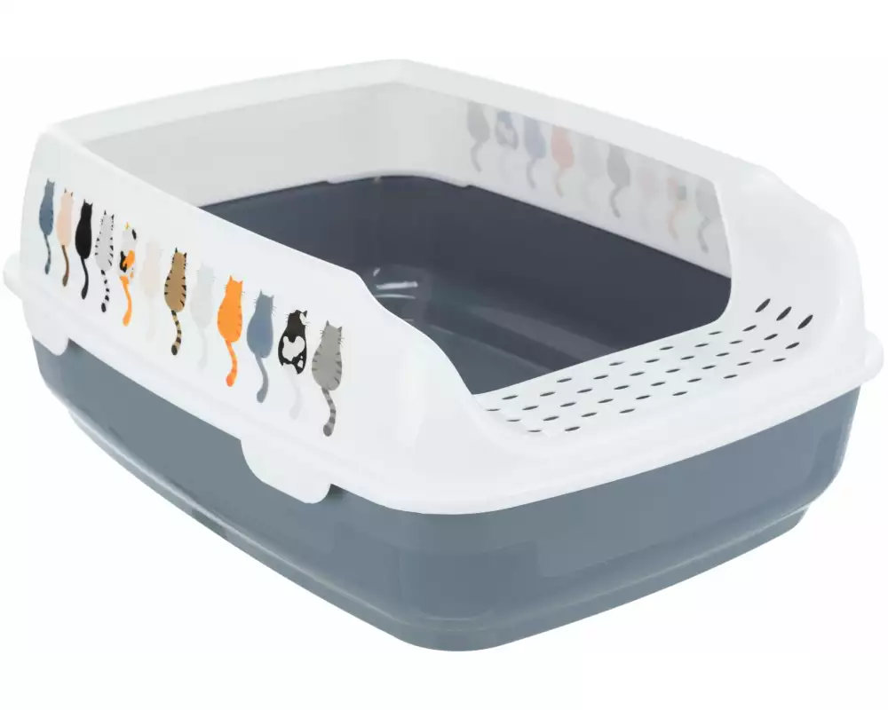 Trixie Katzentoilette Delio mit Rand, 38 x 20 x 50 cm