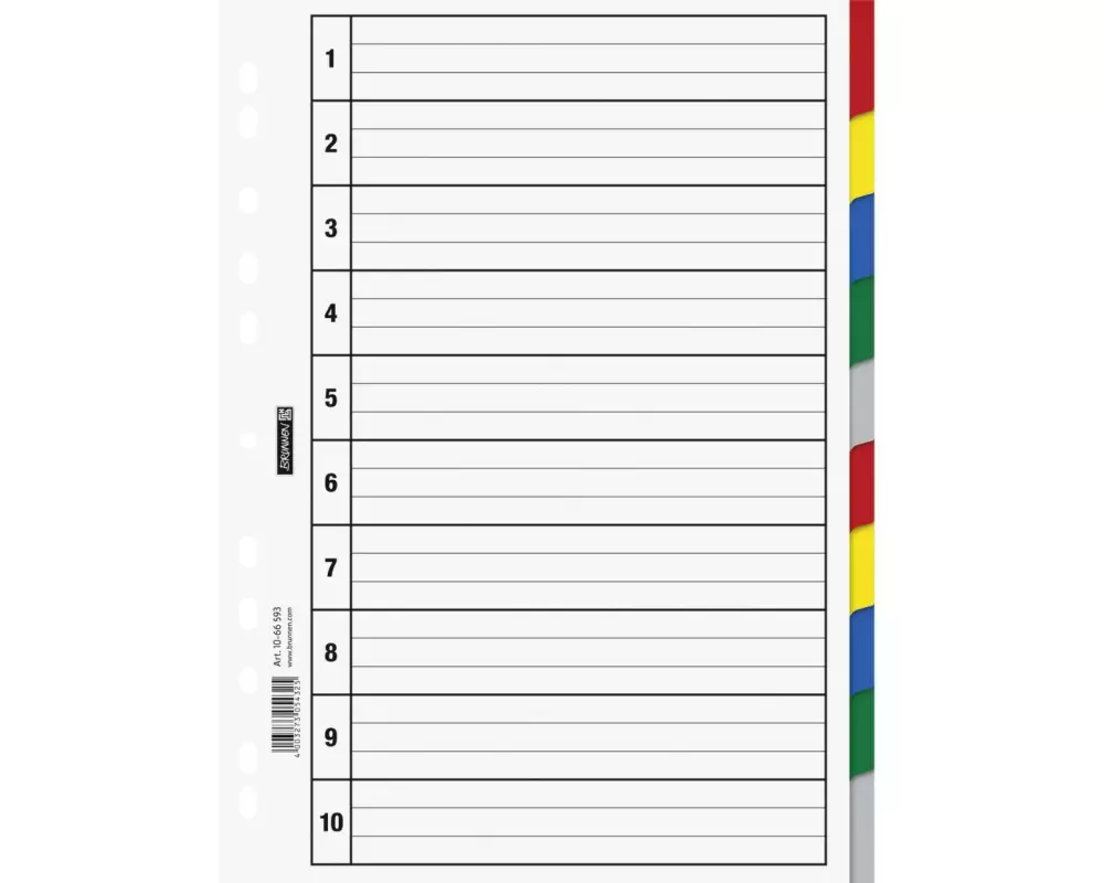 Brunnen Register A4 1-10