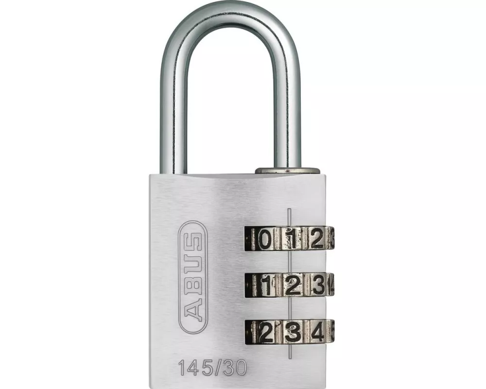 Abus Zahlenschloss 145/30 Lock-Tag Silber Aluminium