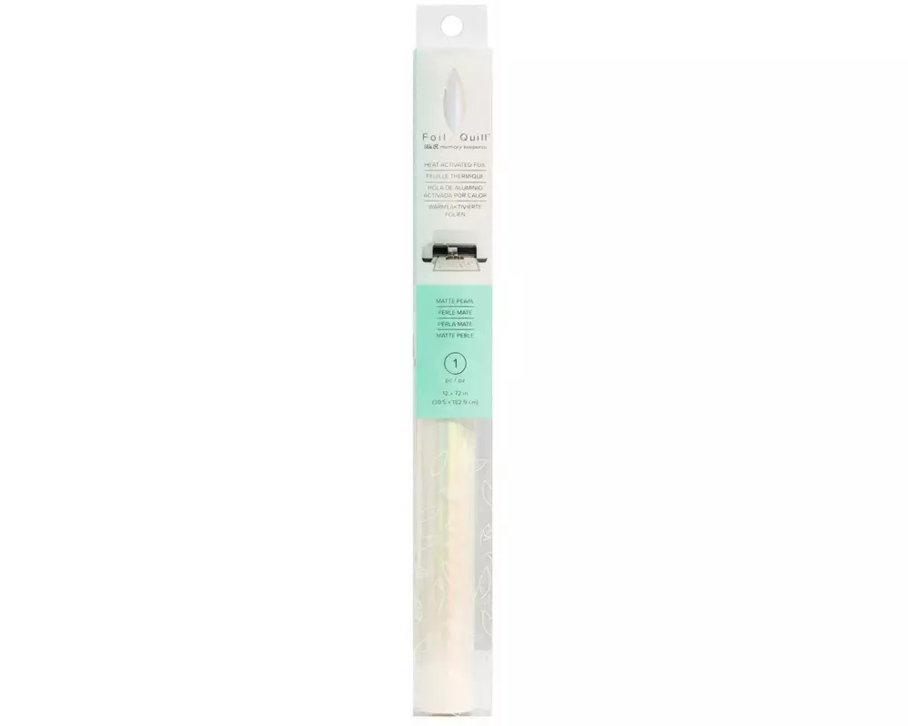We R Memory Keepers Folie Foil Quill wärmeaktiviert, 1 Rolle, Perlmutt
