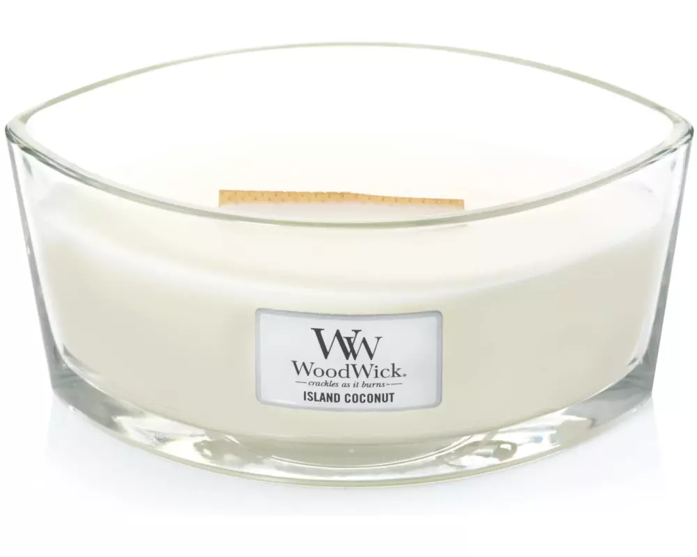 Woodwick Duftkerze Island Coconut Ellipse