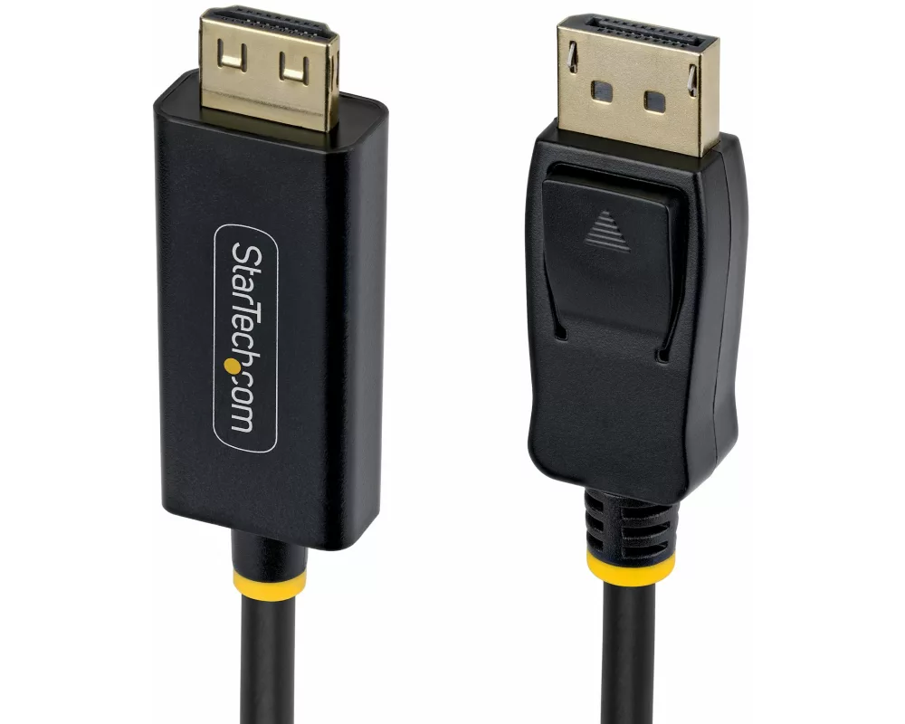 StarTech.com 1M-DP-HDMI-4K60-GR video cable adapter DisplayPort HDMI Typ A (Standard) Schwarz