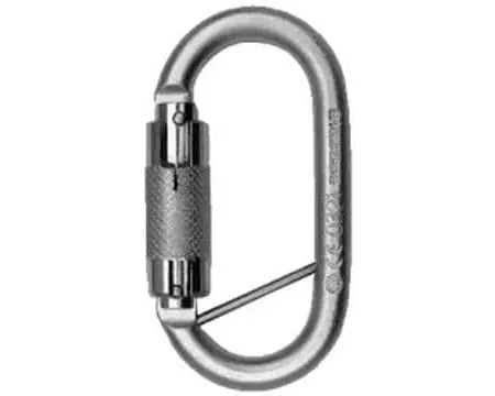 Ikar Double Action Karabiner aus Stahl mit Steg