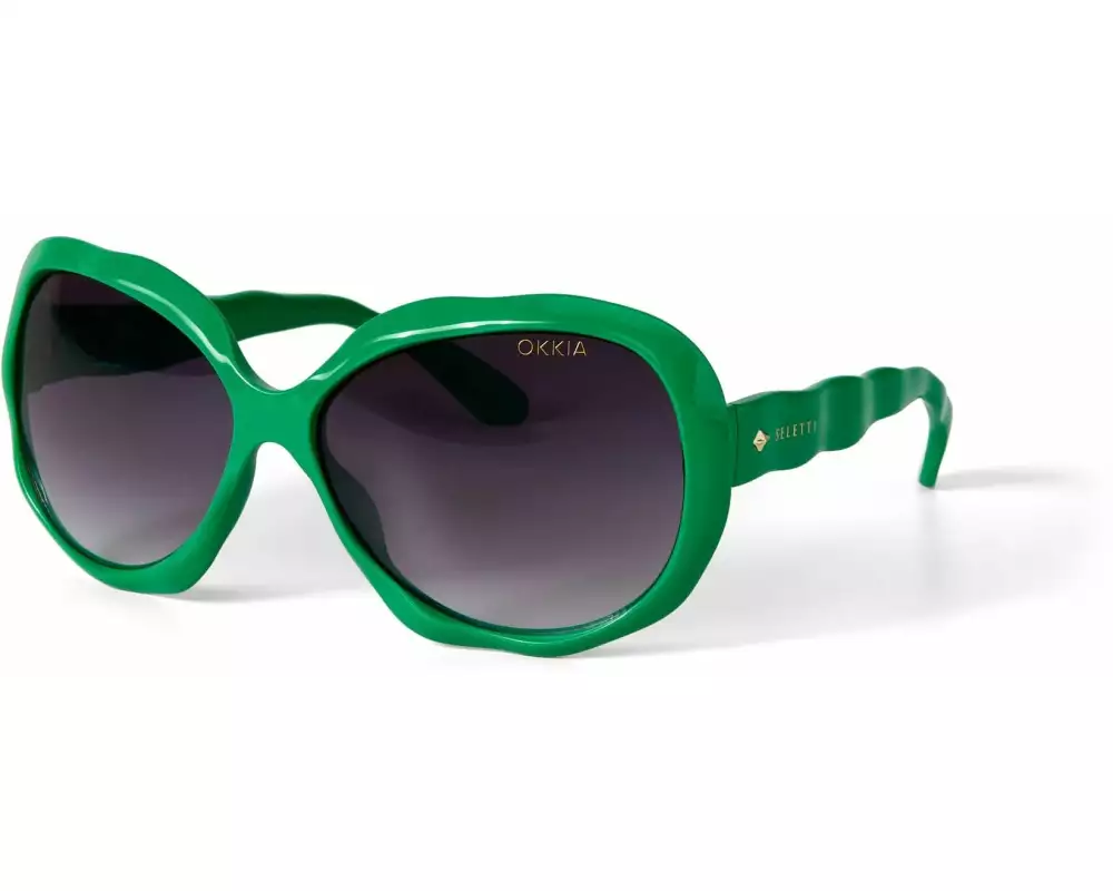 OKKIA Sonnenbrille Seletti California Green, Black lens