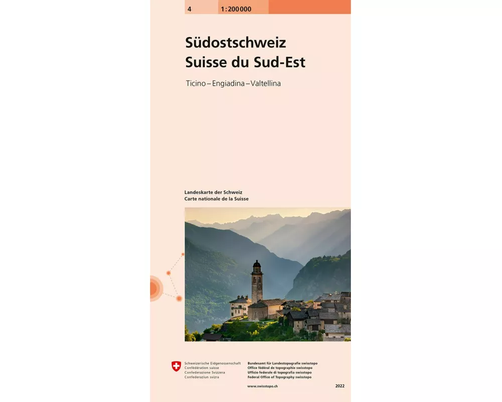 Landeskarte der Schweiz 4. Südost-Schweiz / Svizzera Sudest