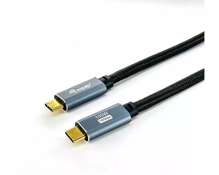"128357 USB 3.2 Gen 2 C to C Cable, M/M, 2.0m, PD100W , 4K/60Hz, 10Gbps, Black"