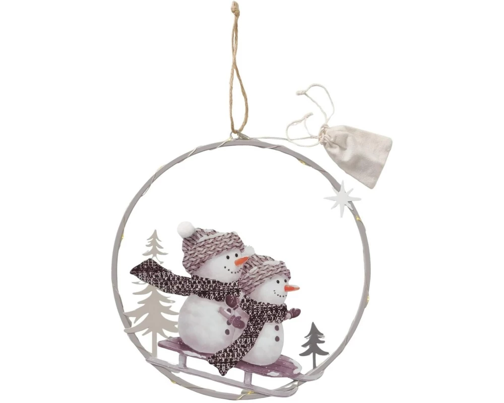 Boltze Aufhänger Frosty Metall, 30 x 31 cm