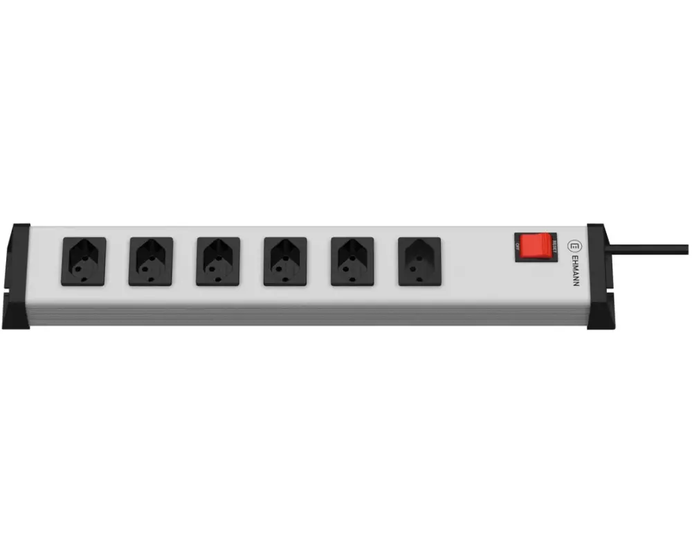 Ehmann Steckdosenleiste 6x T13 mit Schalter